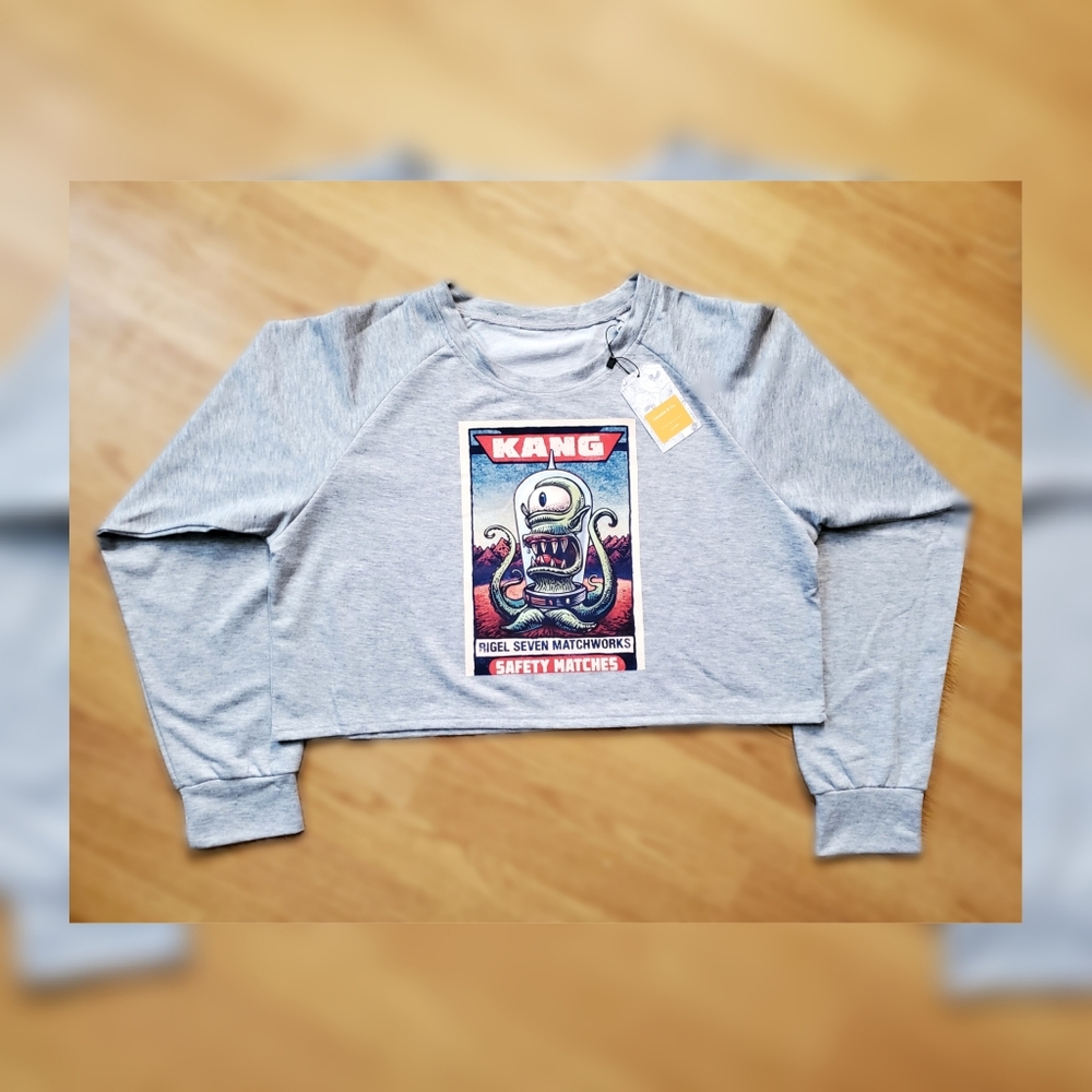Gray 👽 crop top